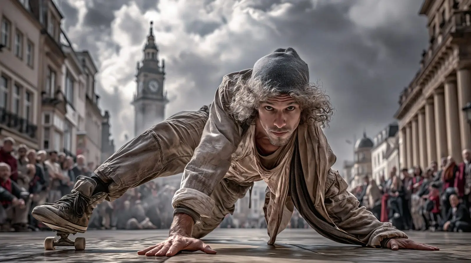 The last of the taking. The square belongs to the dance now.